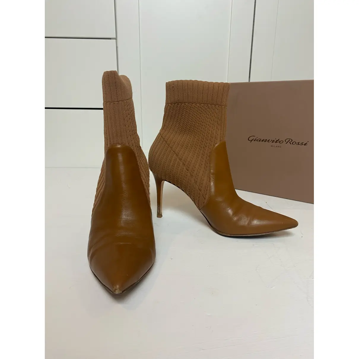 Buy Gianvito Rossi Leather ankle boots online