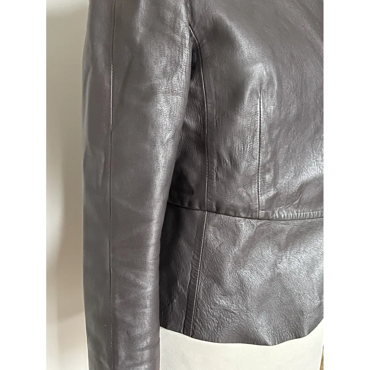 Buy Giorgio Armani Leather biker jacket online