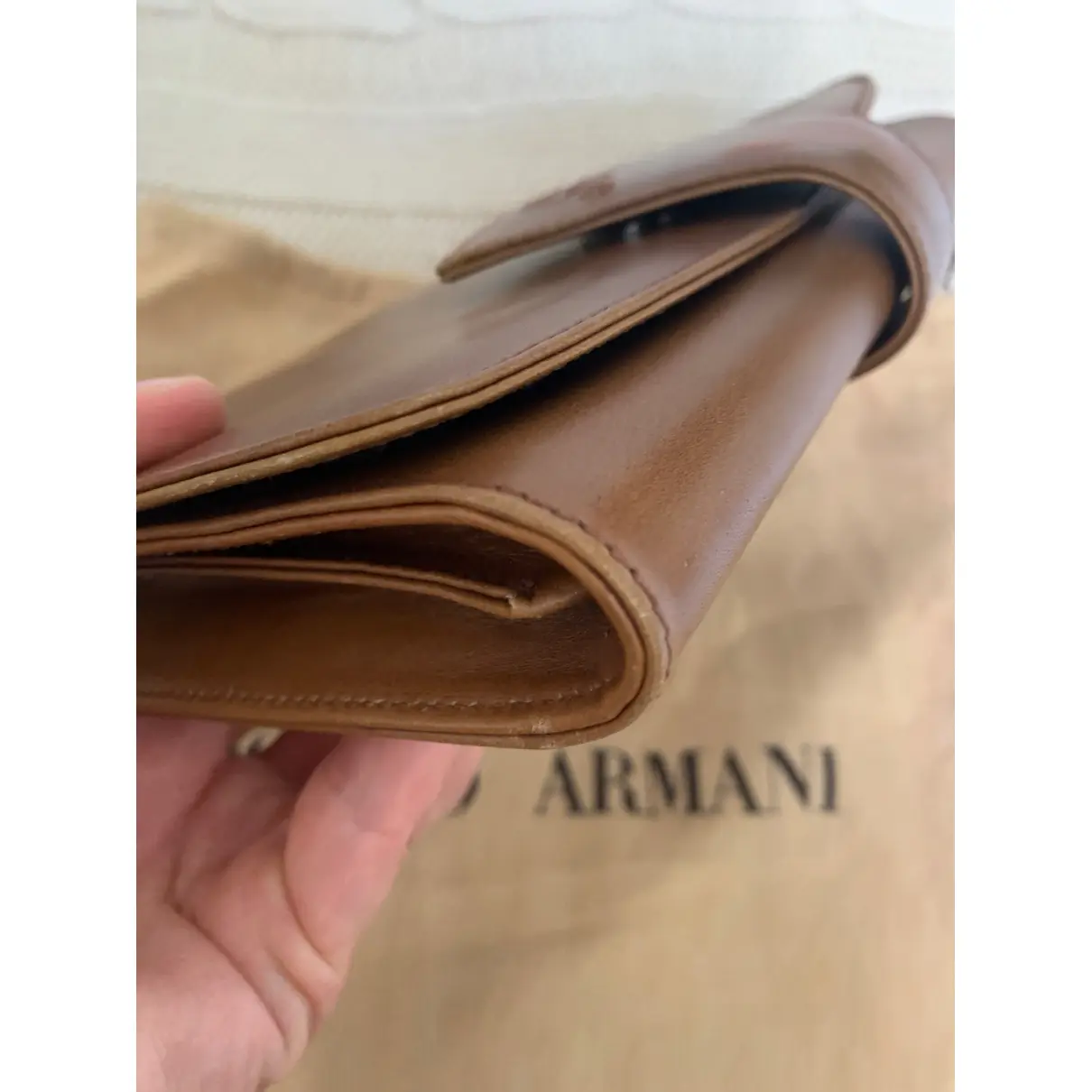 Leather small bag Giorgio Armani - Vintage
