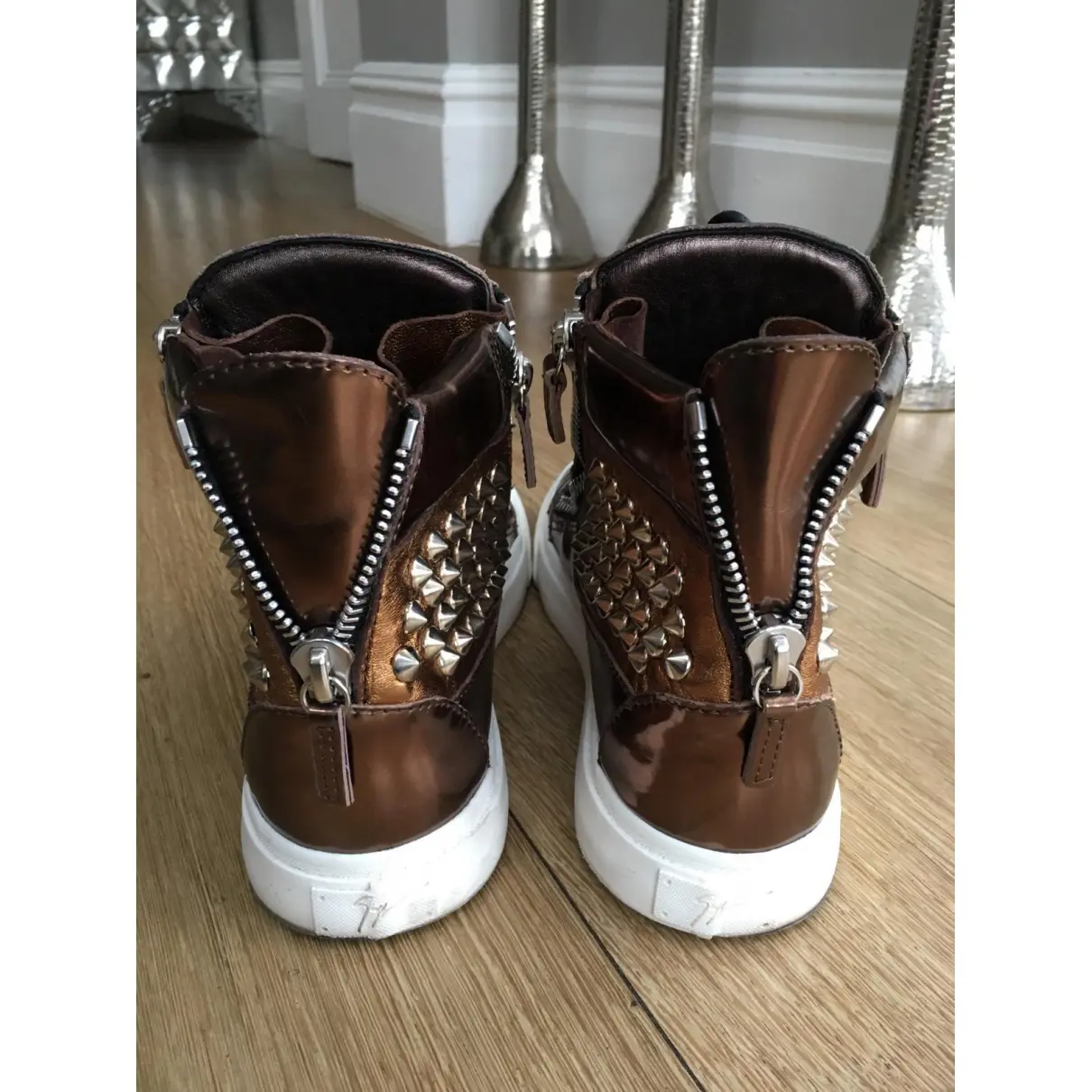 Buy Giuseppe Zanotti Leather high trainers online
