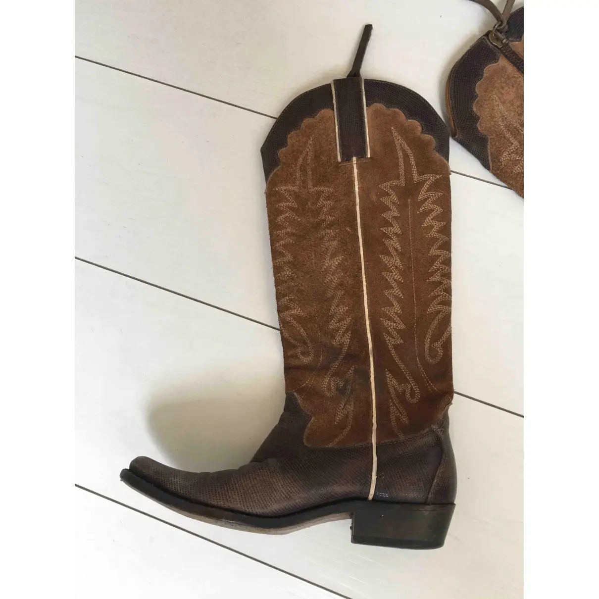 Golden Goose Leather cowboy boots for sale
