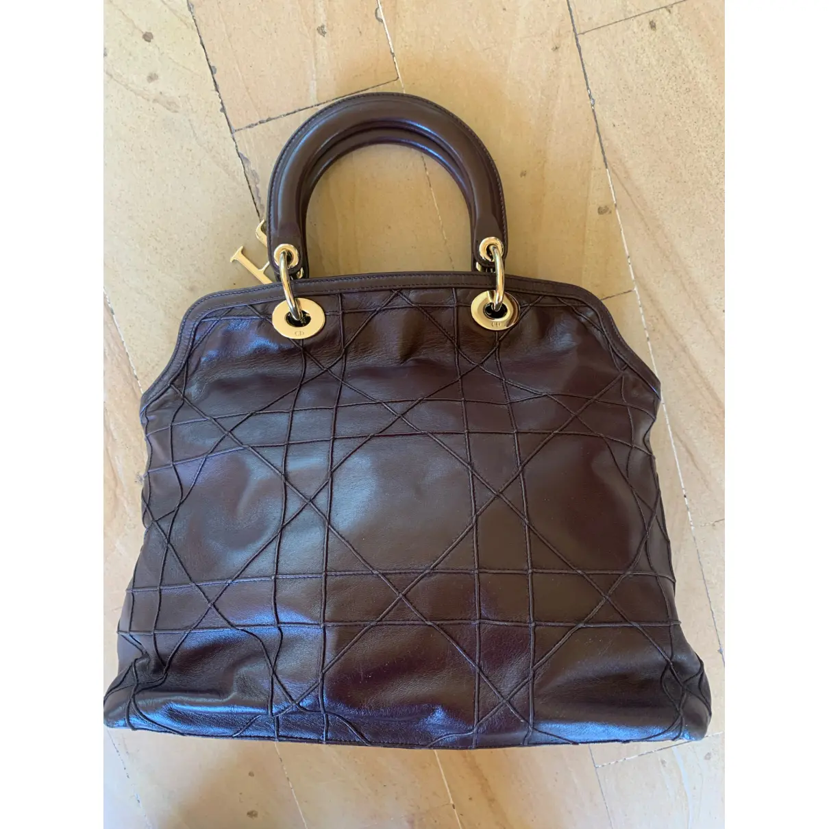 Buy Dior Granville leather handbag online