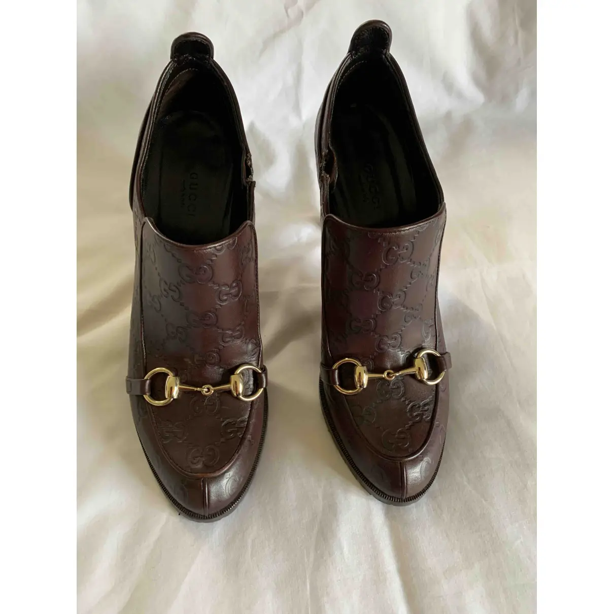 Leather ankle boots Gucci - Vintage