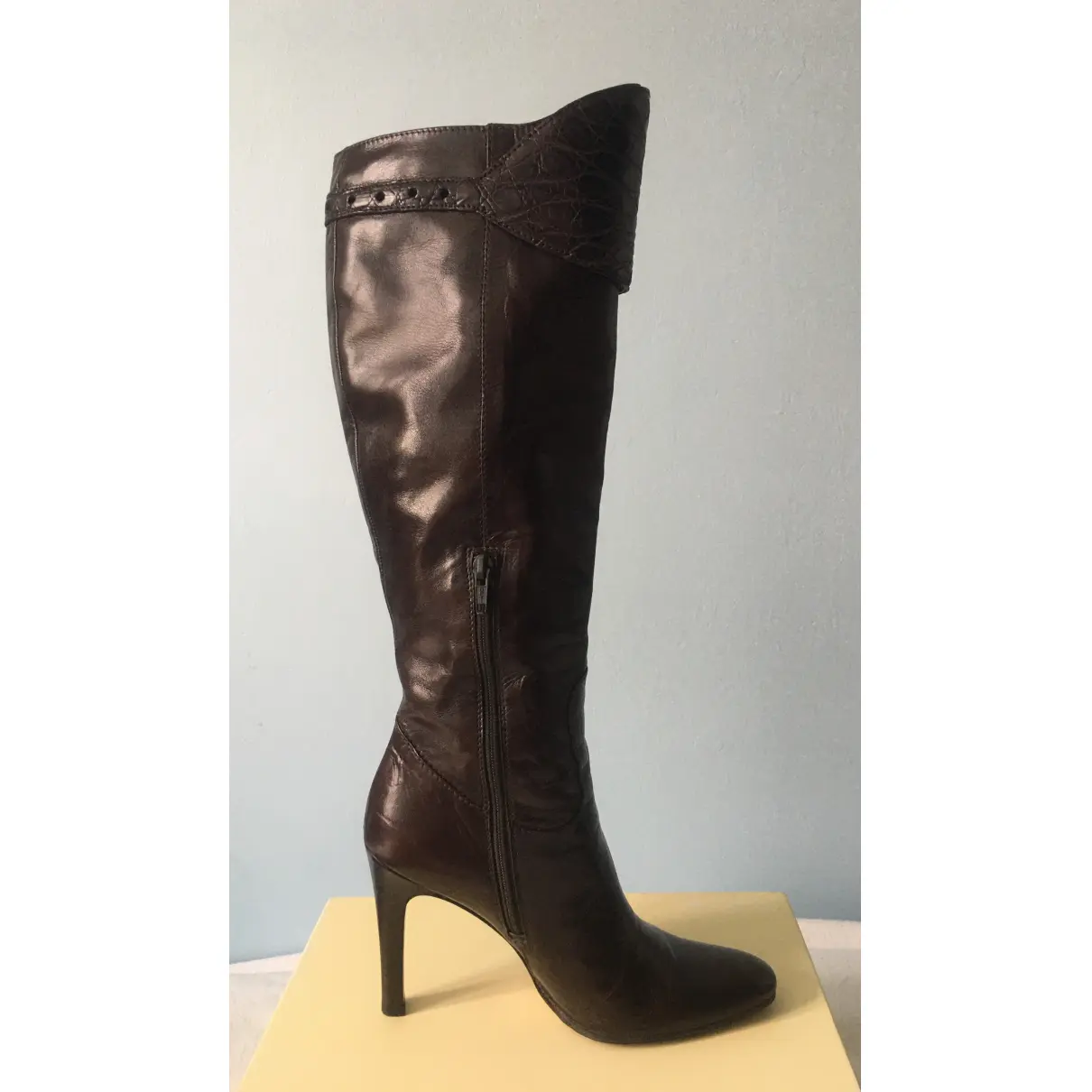 Leather riding boots Gucci - Vintage