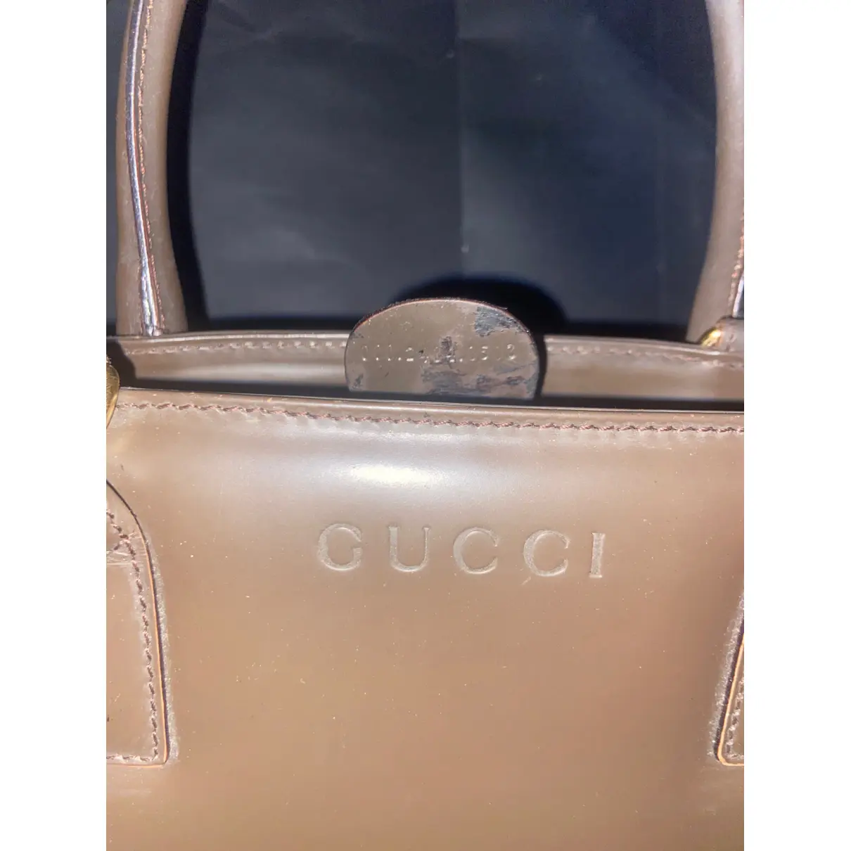 Leather satchel Gucci - Vintage