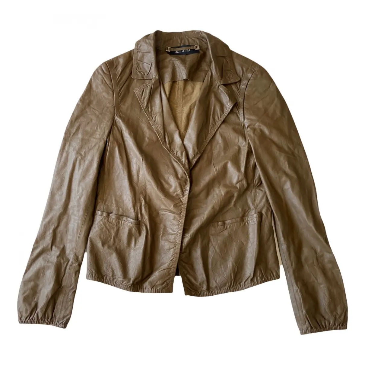 Leather suit jacket Gucci - Vintage