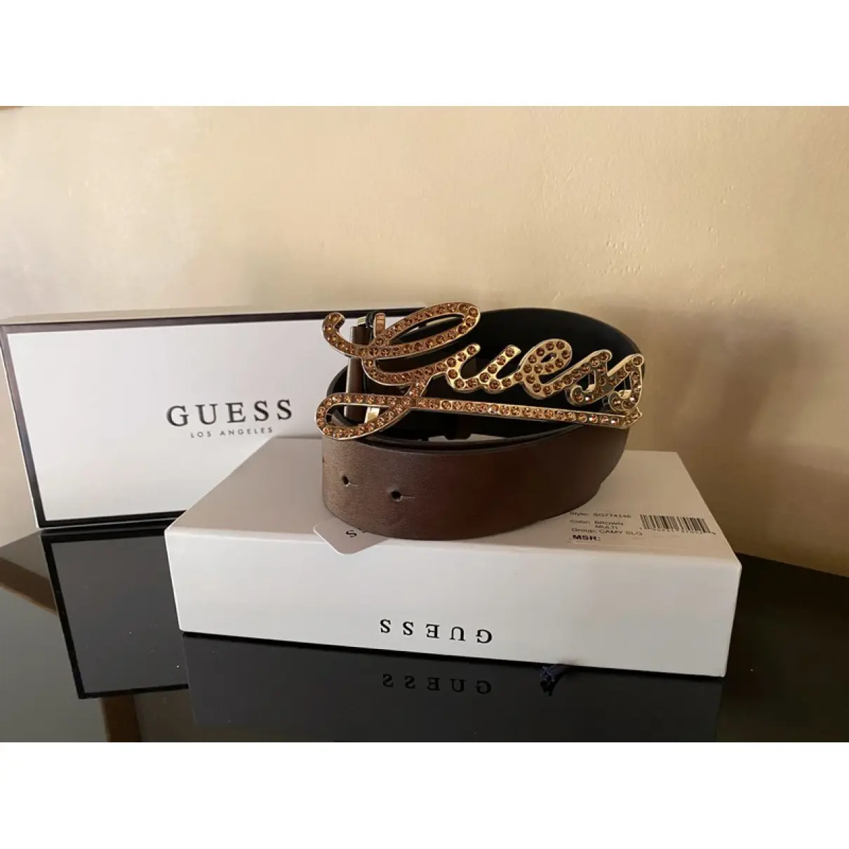 Buy GUESS Leather belt online