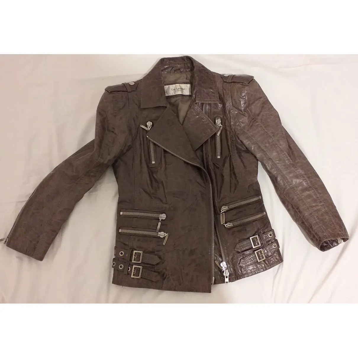 Luxury Guy Laroche Leather jackets Women - Vintage