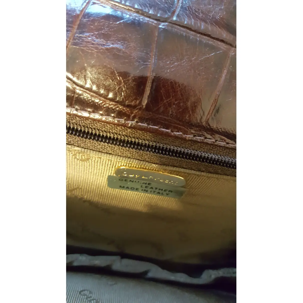 Leather handbag Guy Laroche - Vintage