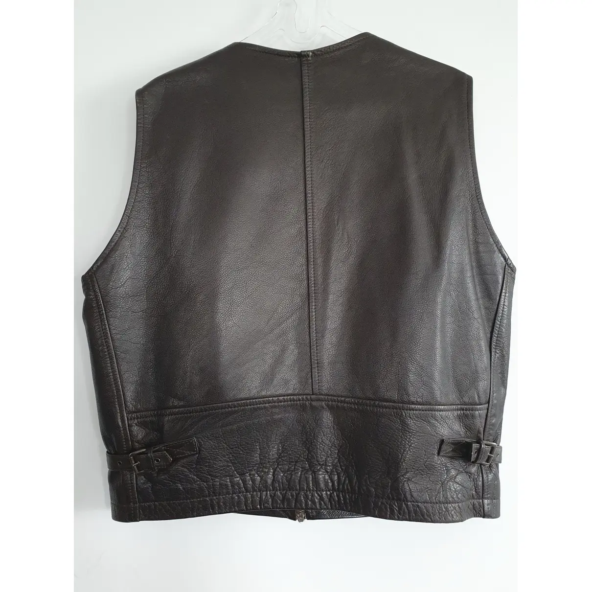 Leather biker jacket Halston Heritage