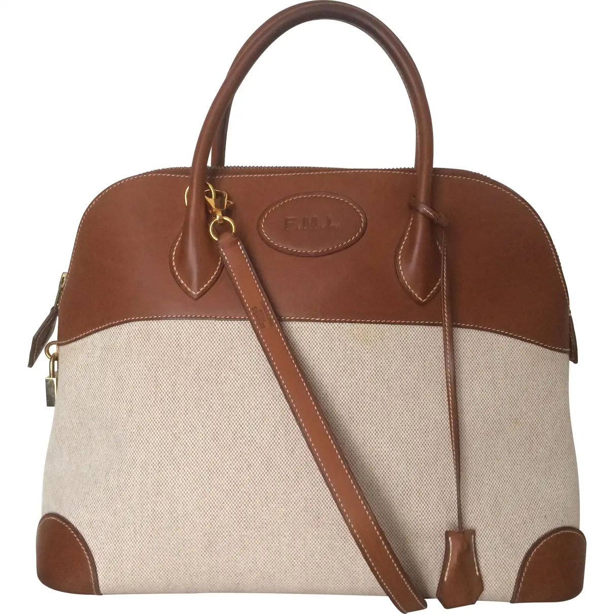 Brown Leather Handbag Bolide Hermès