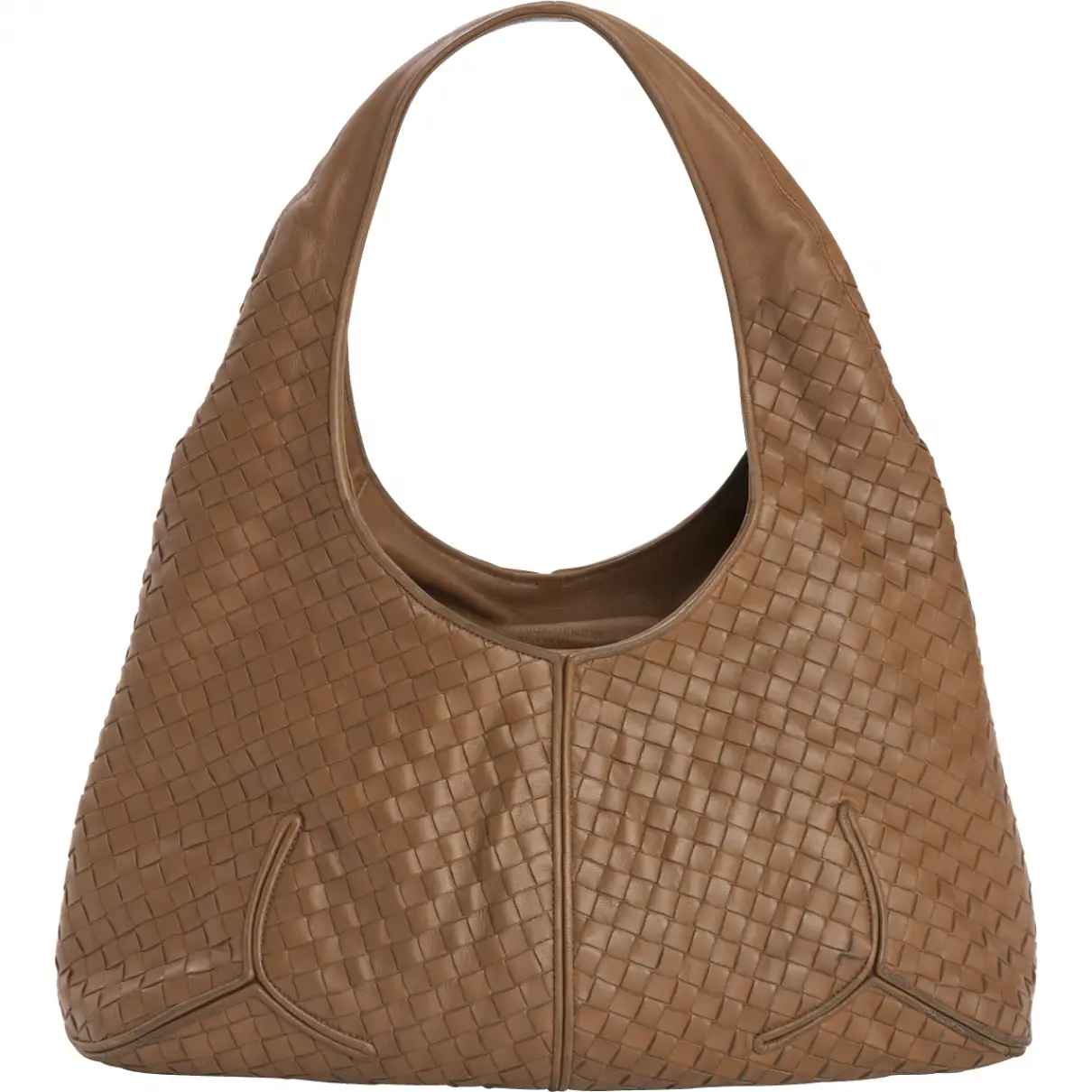 Brown Leather Handbag Bottega Veneta