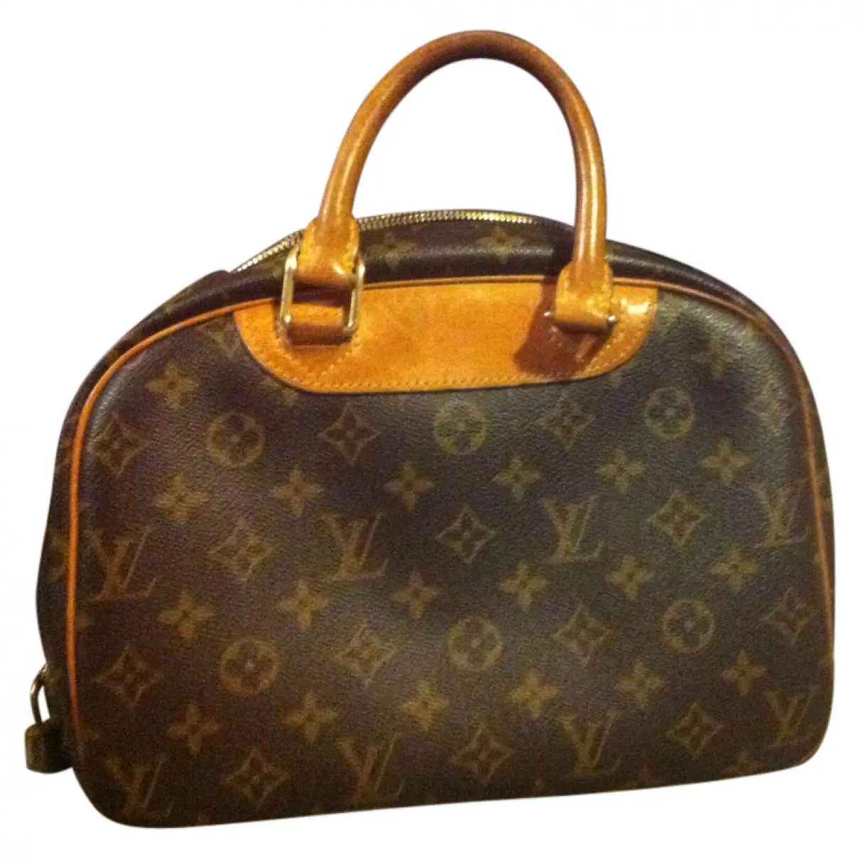 Brown Leather Handbag Deauville Louis Vuitton