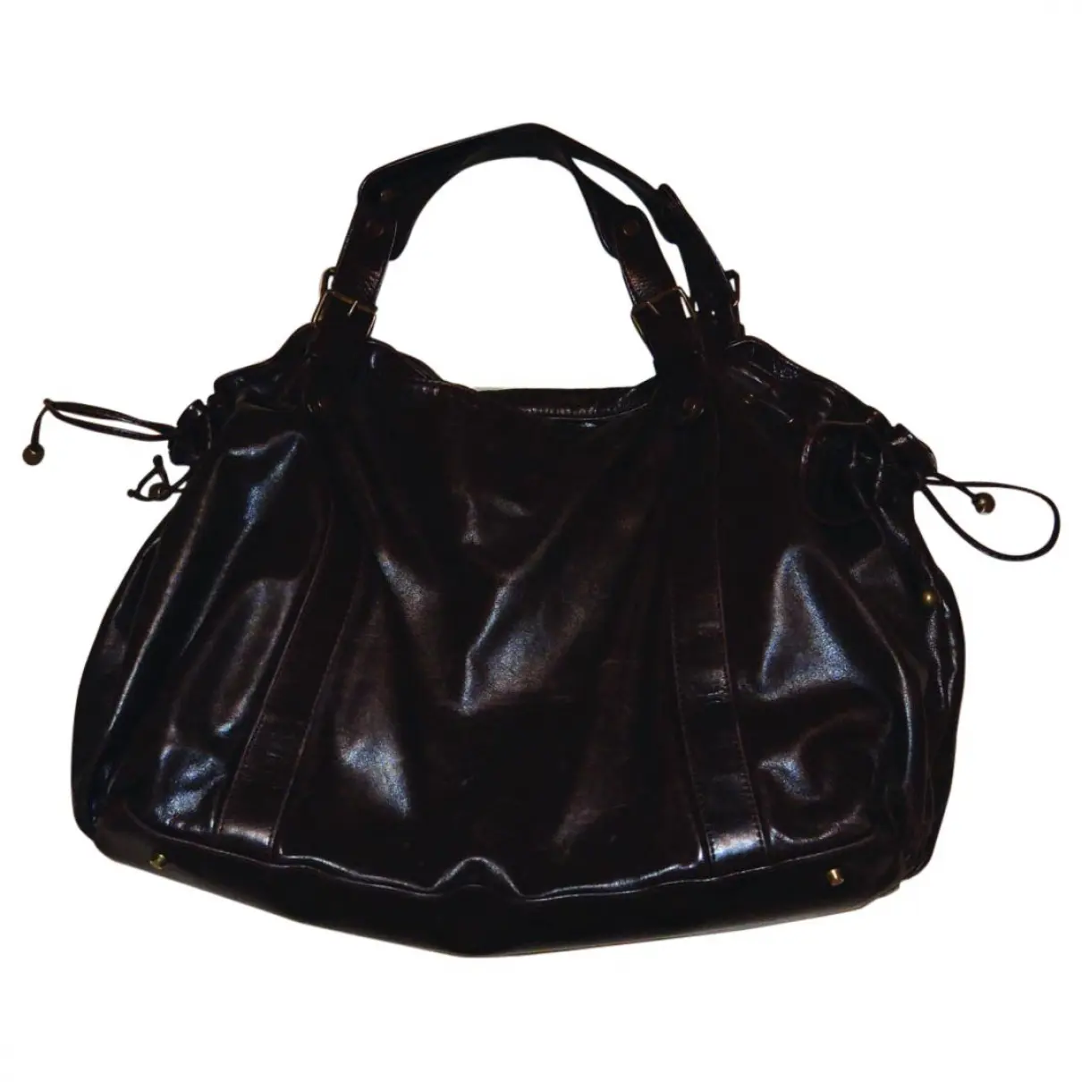 Brown Leather Handbag Gerard Darel