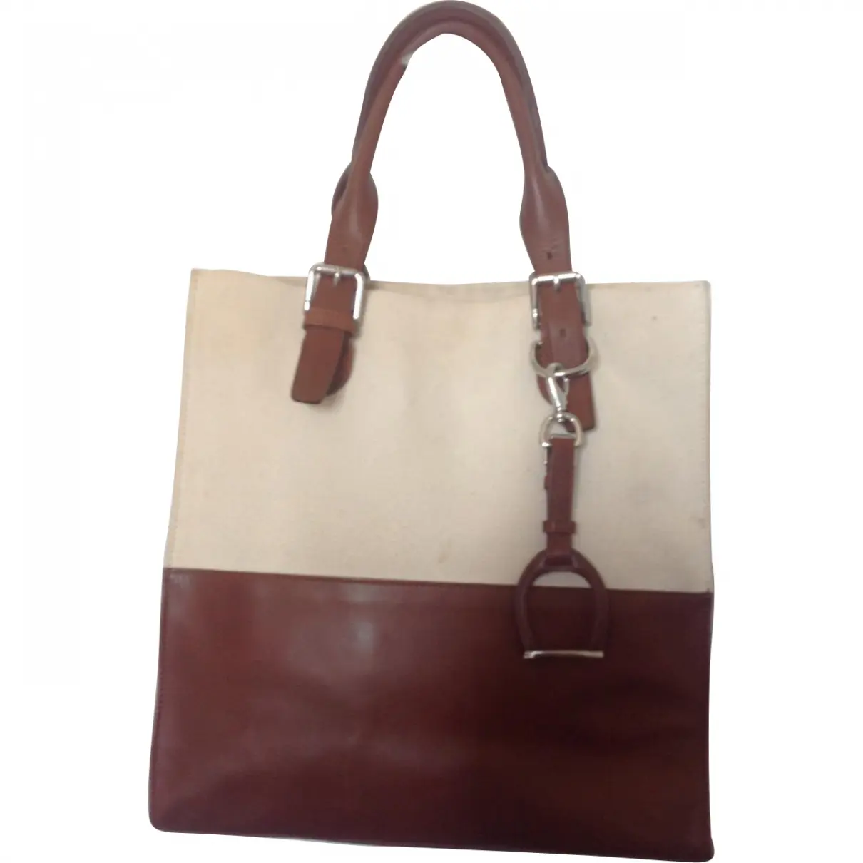 Brown Leather Handbag Ralph Lauren Collection
