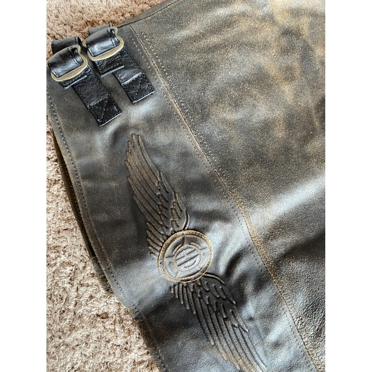 Leather vest HARLEY DAVIDSON - Vintage