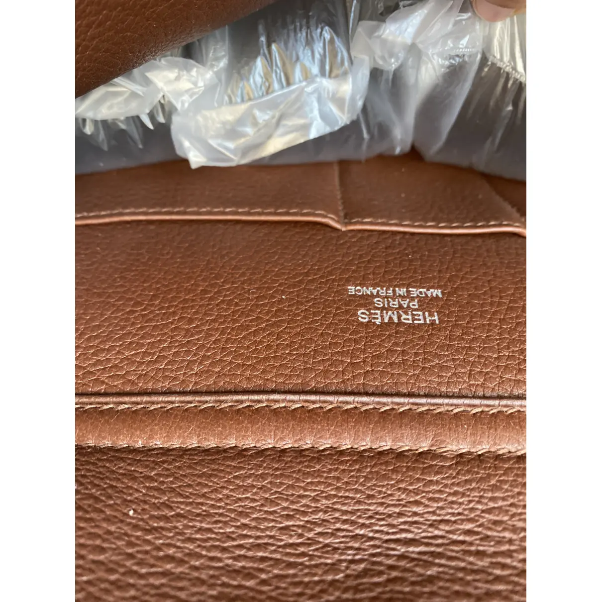 Leather travel bag Hermès