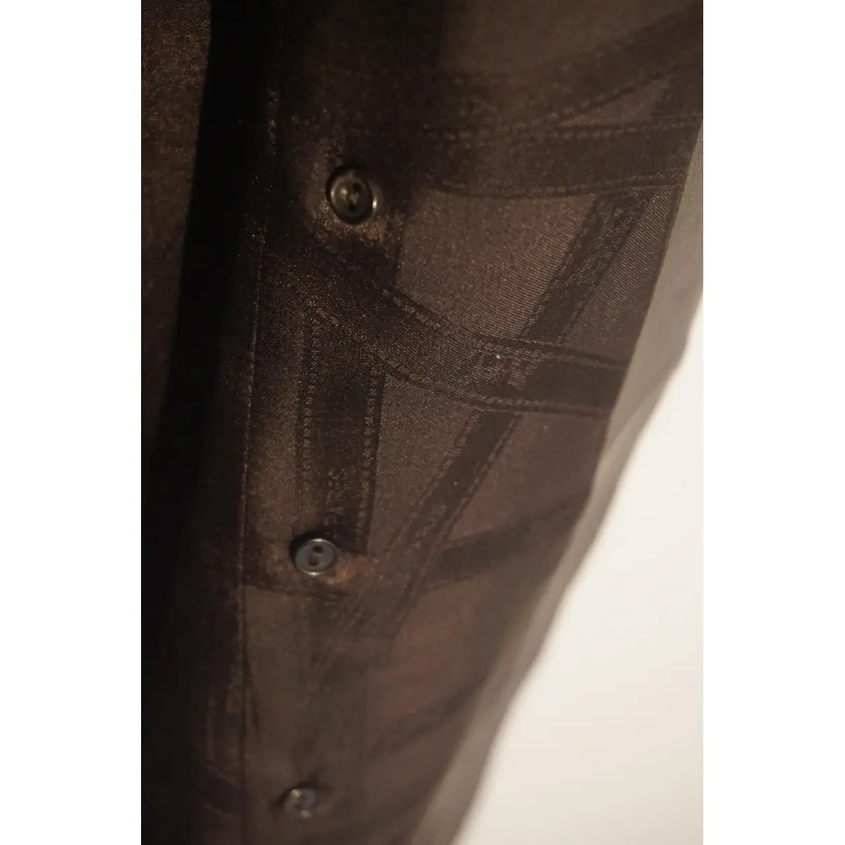 Leather mid-length dress Hermès - Vintage