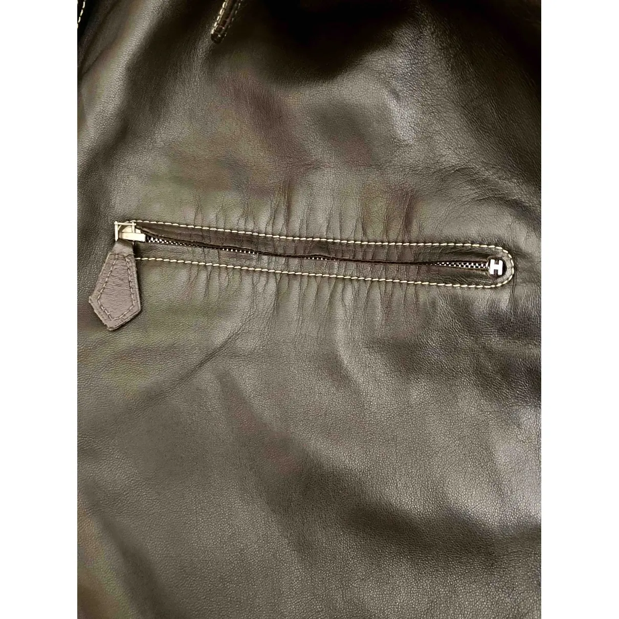 Leather jacket Hermès - Vintage