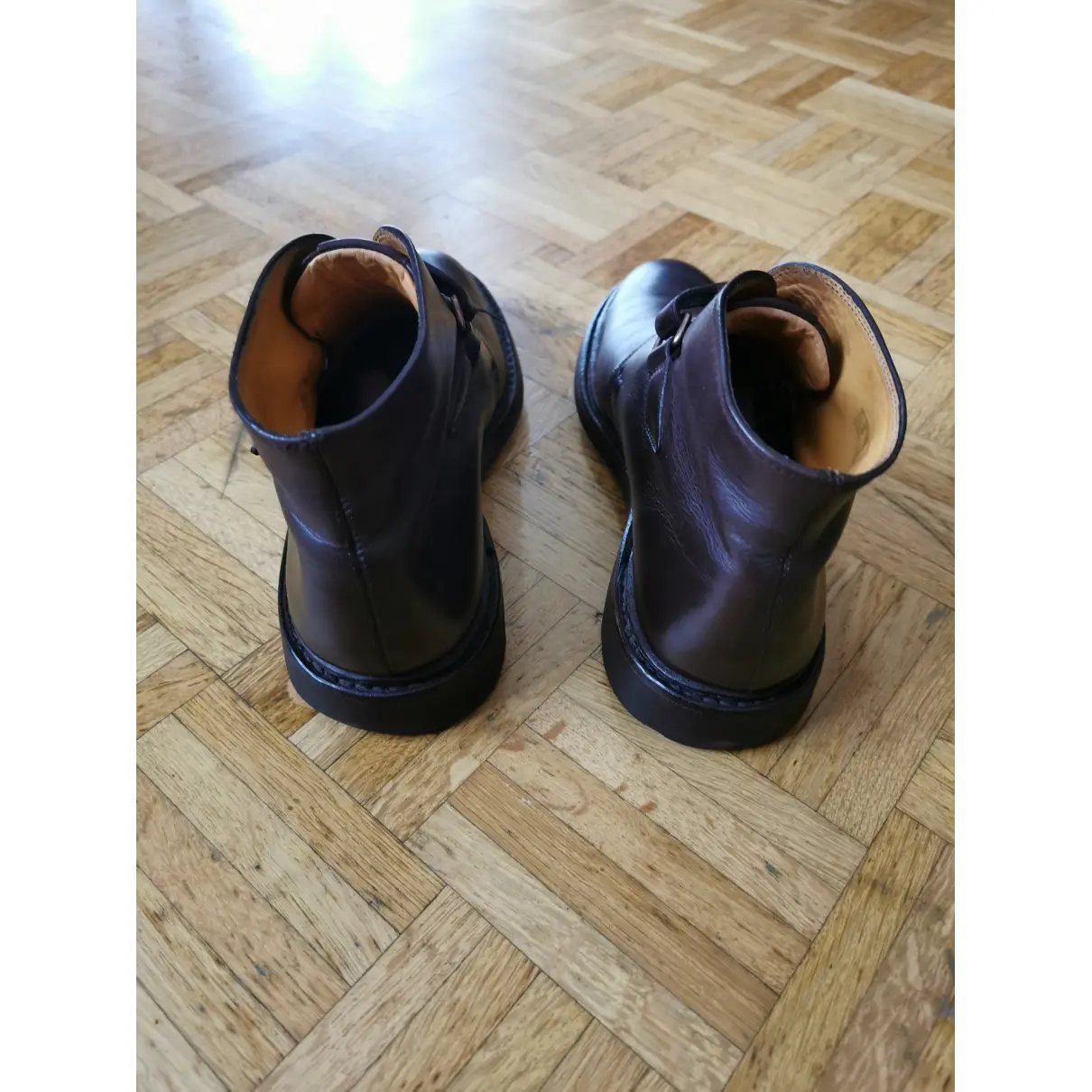Leather boots Heschung