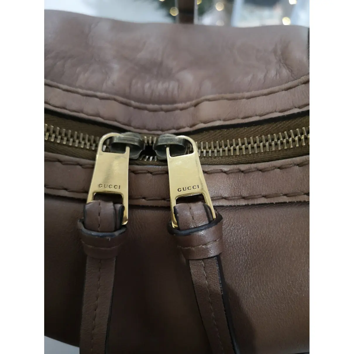 Hobo leather handbag Gucci - Vintage