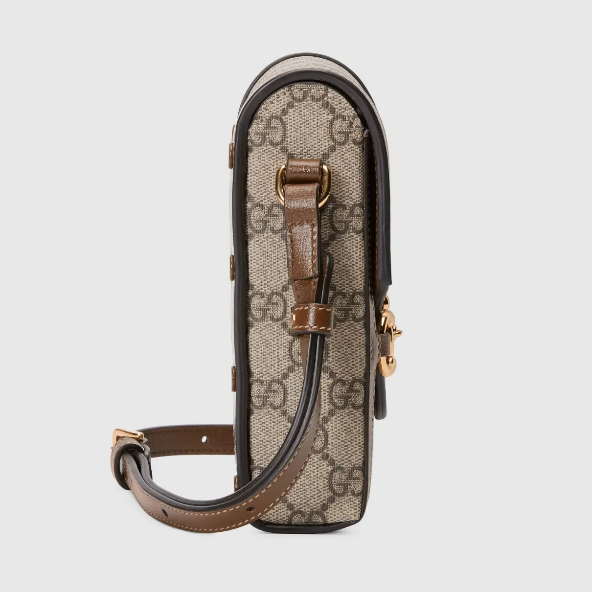Horsebit 1955 Vertical leather crossbody bag Gucci