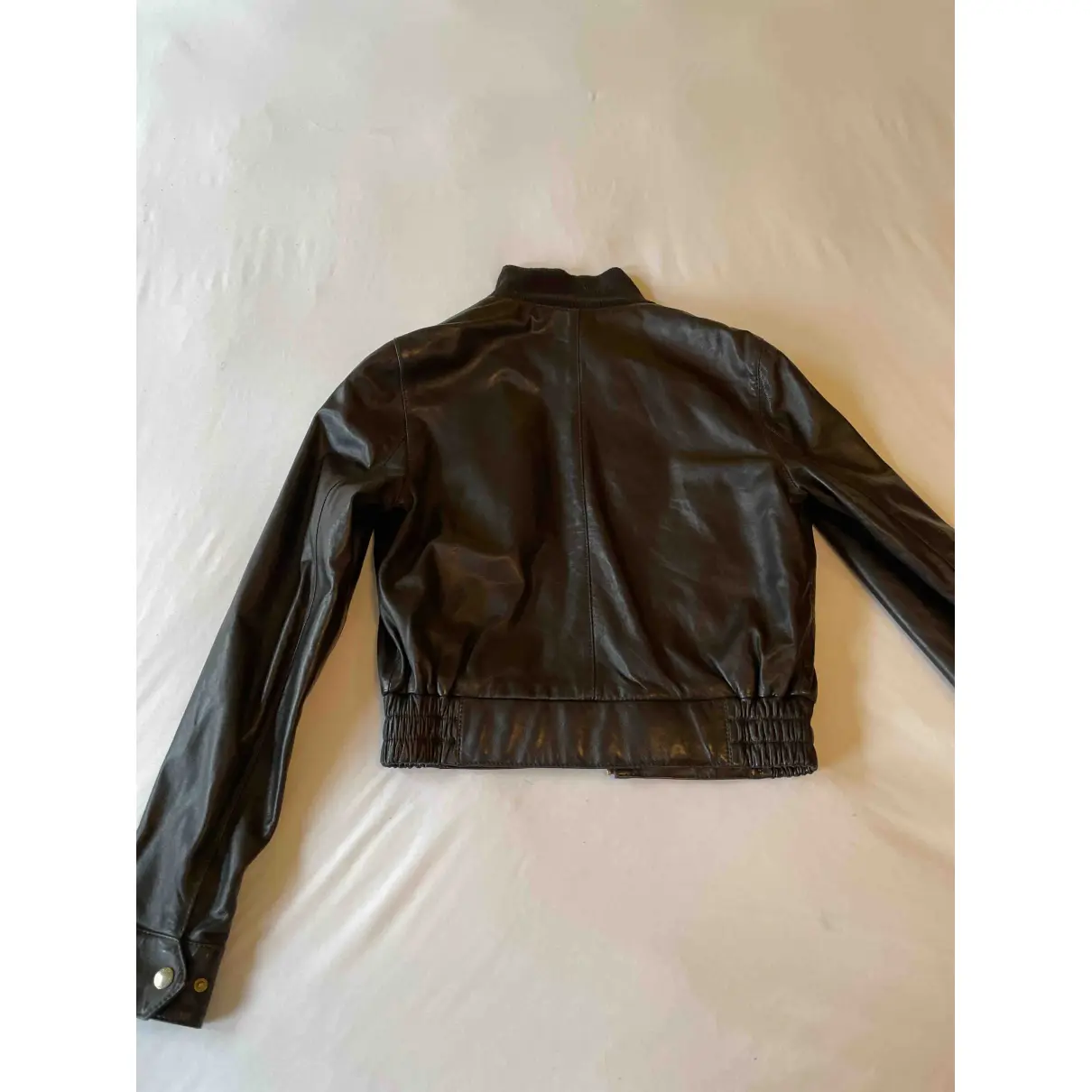 Buy Hugo Boss Leather biker jacket online