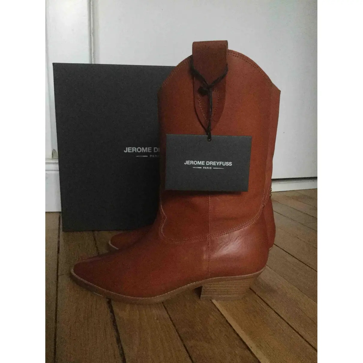 Leather western boots Jerome Dreyfuss
