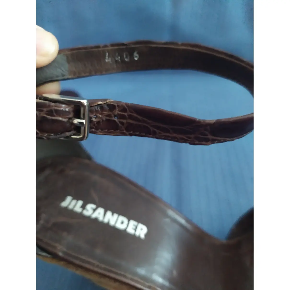 Leather espadrilles Jil Sander