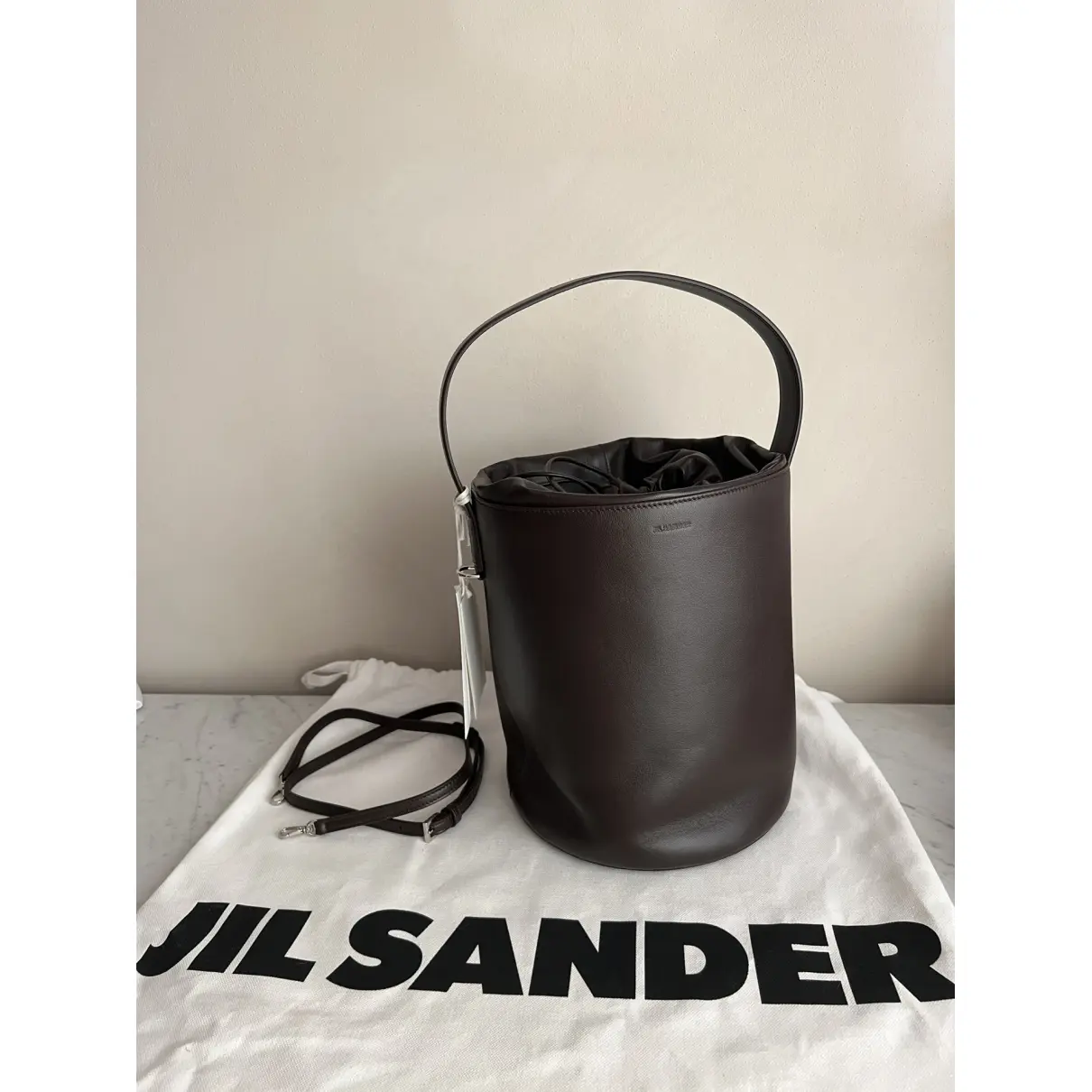 Leather tote Jil Sander