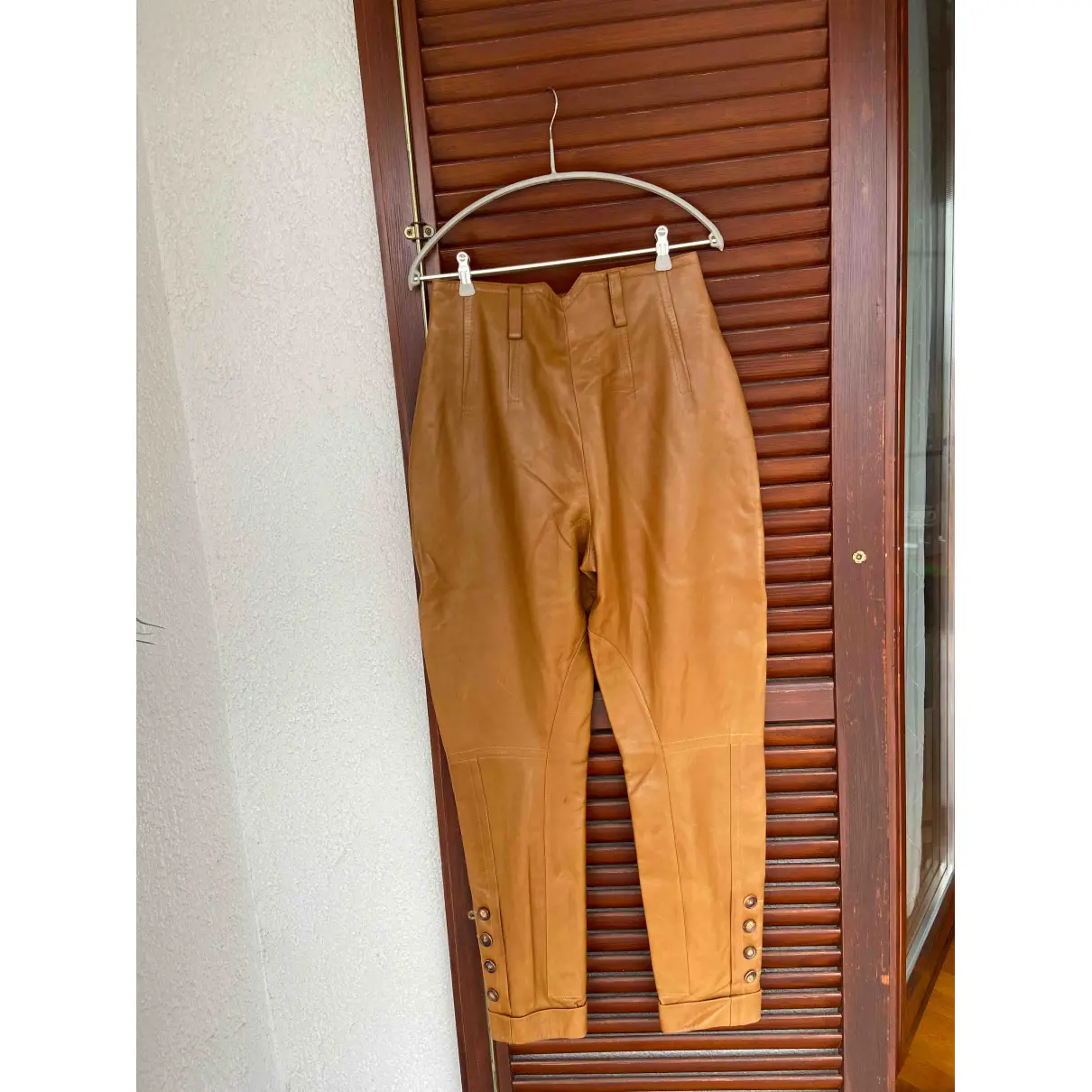 Buy Jil Sander Leather straight pants online