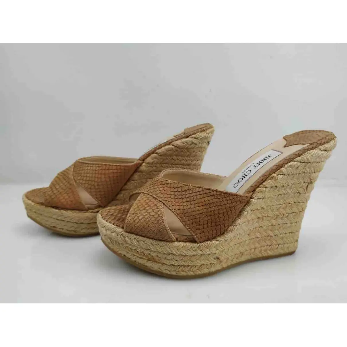 Jimmy Choo Leather espadrilles for sale