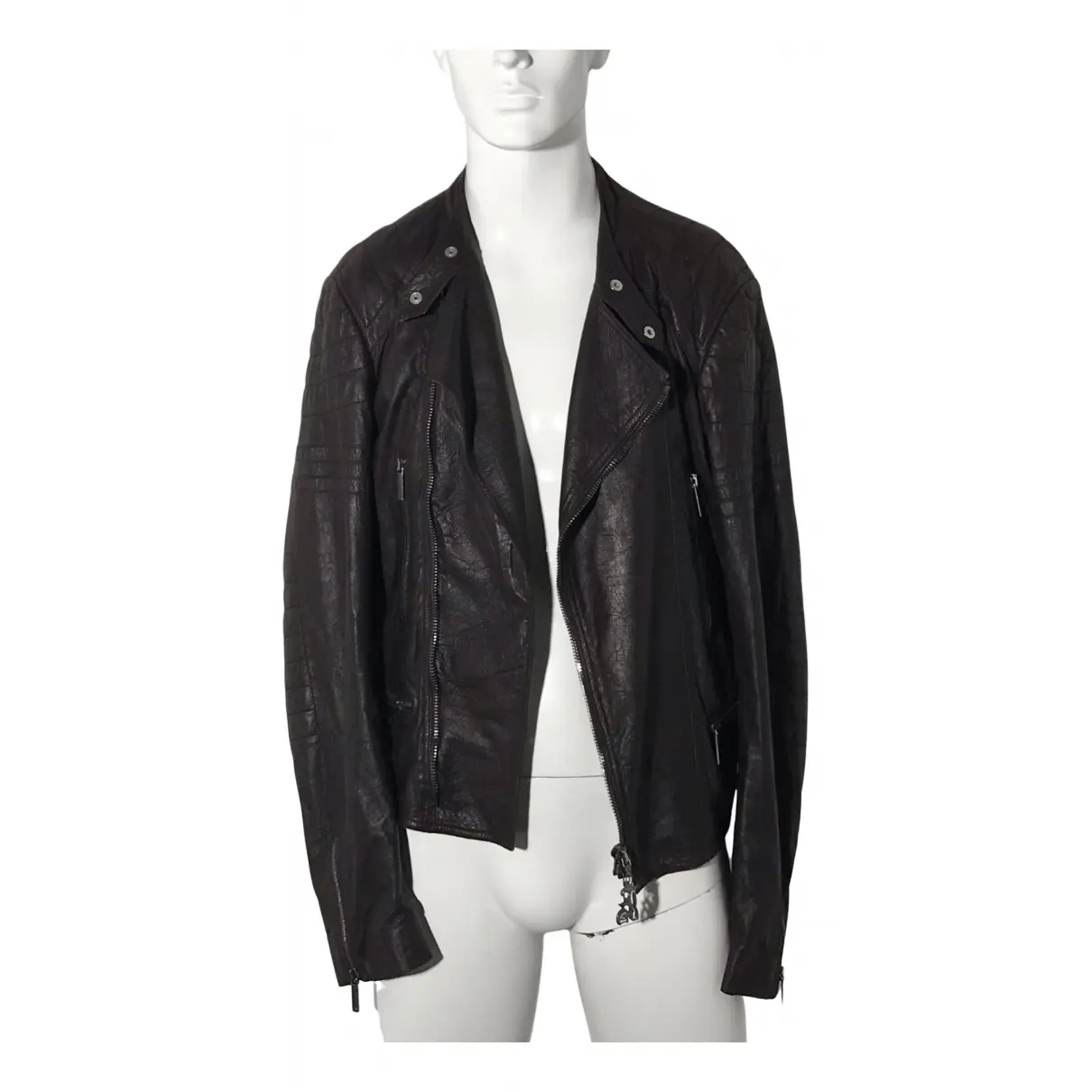 Leather jacket John Galliano