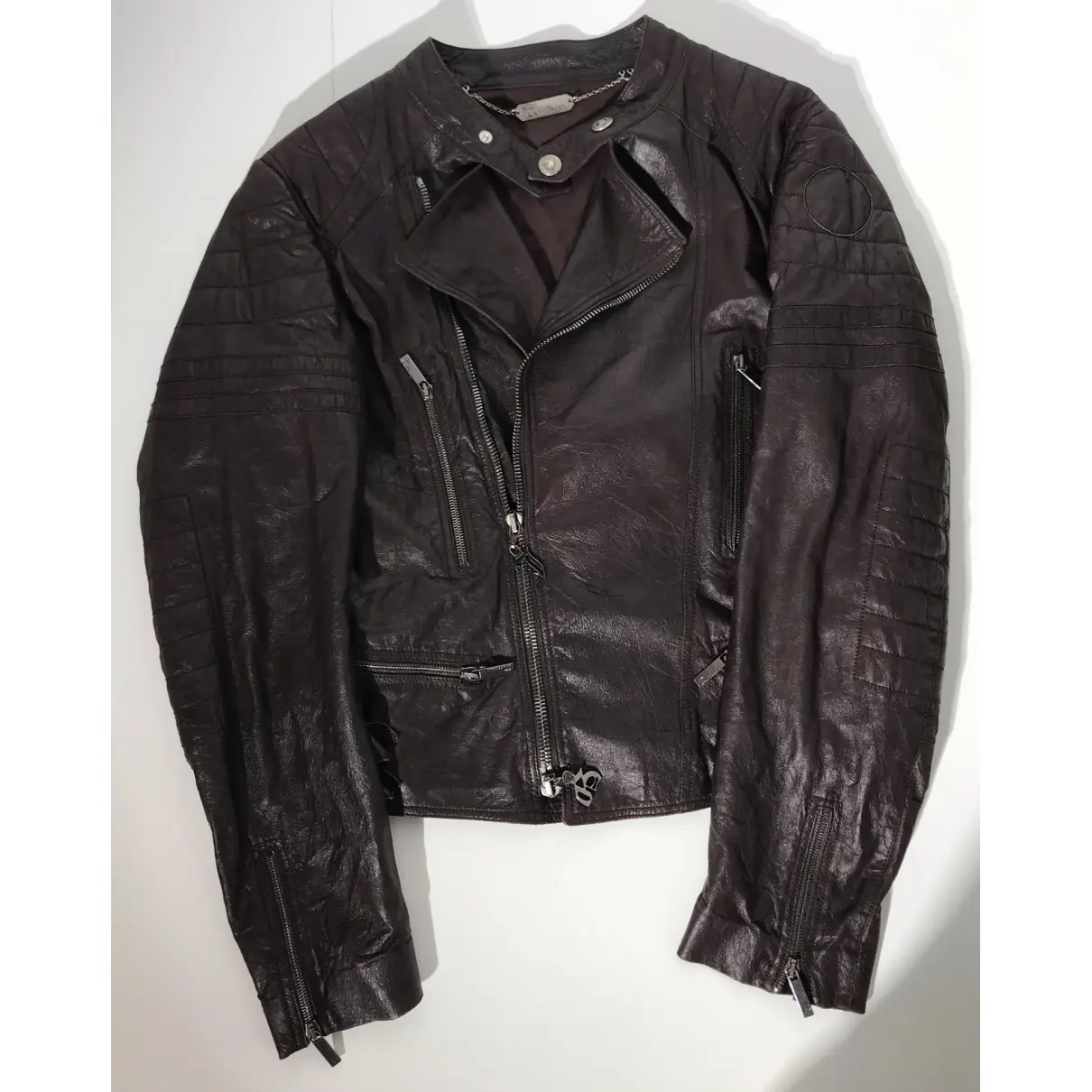 Leather jacket John Galliano
