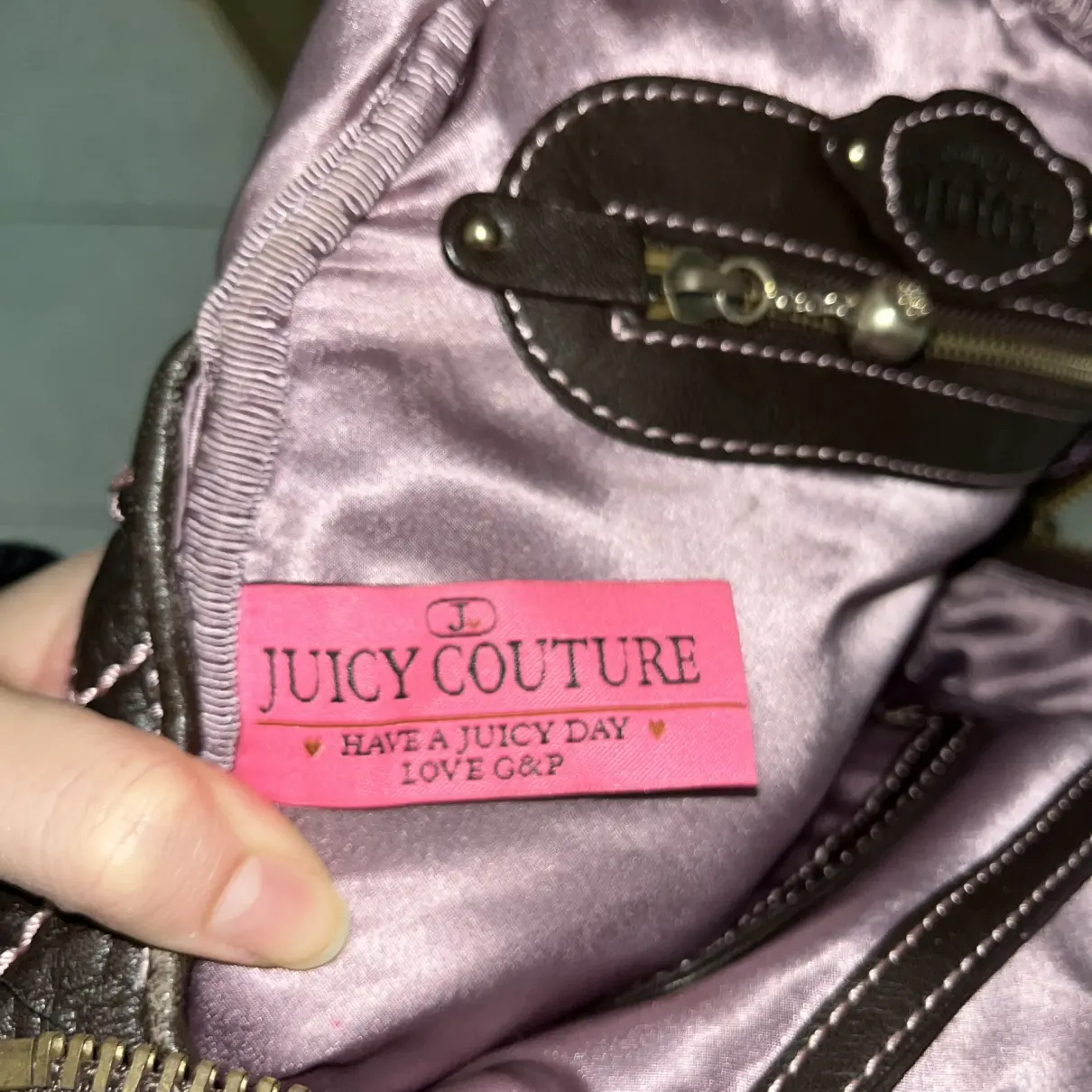 Leather handbag Juicy Couture - Vintage