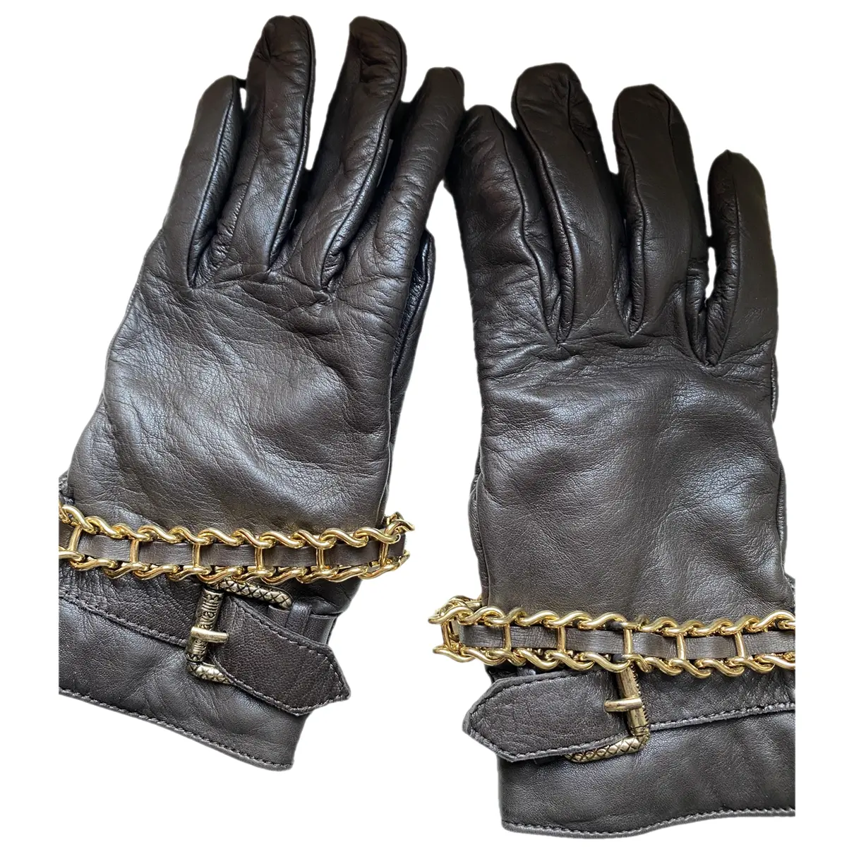 Leather gloves Just Cavalli - Vintage