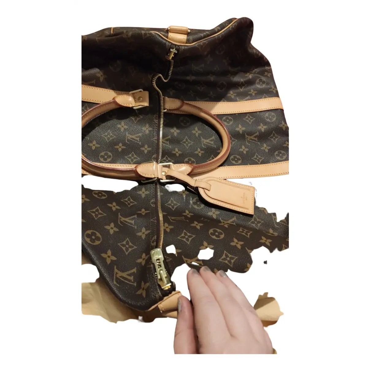 Buy Louis Vuitton Keepall leather travel bag online