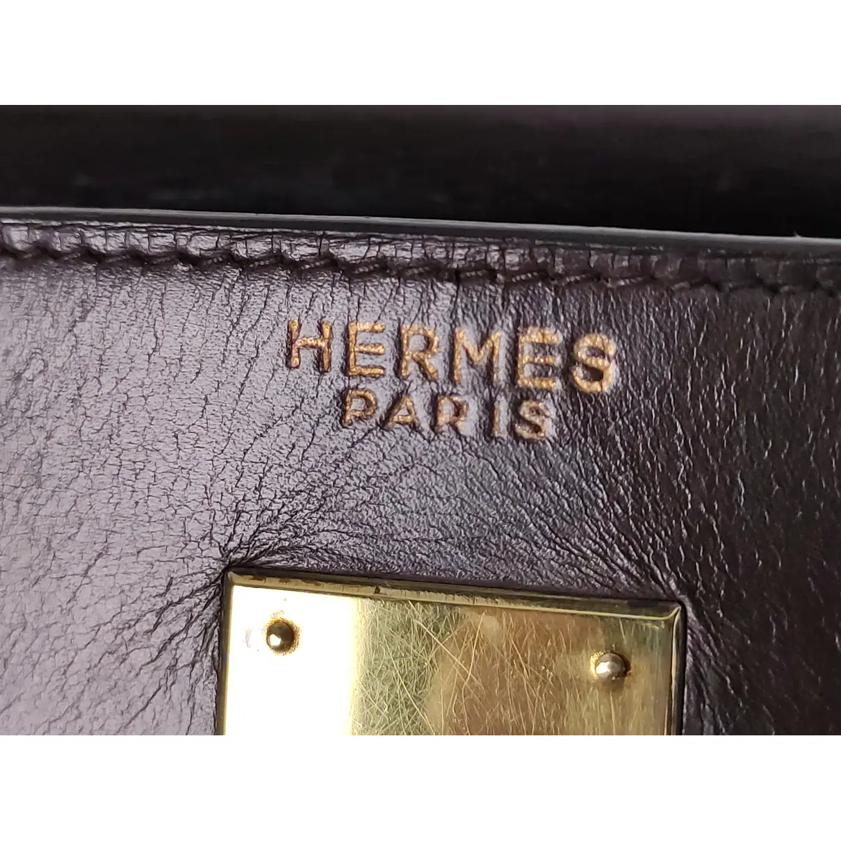 Kelly 35 leather crossbody bag Hermès - Vintage
