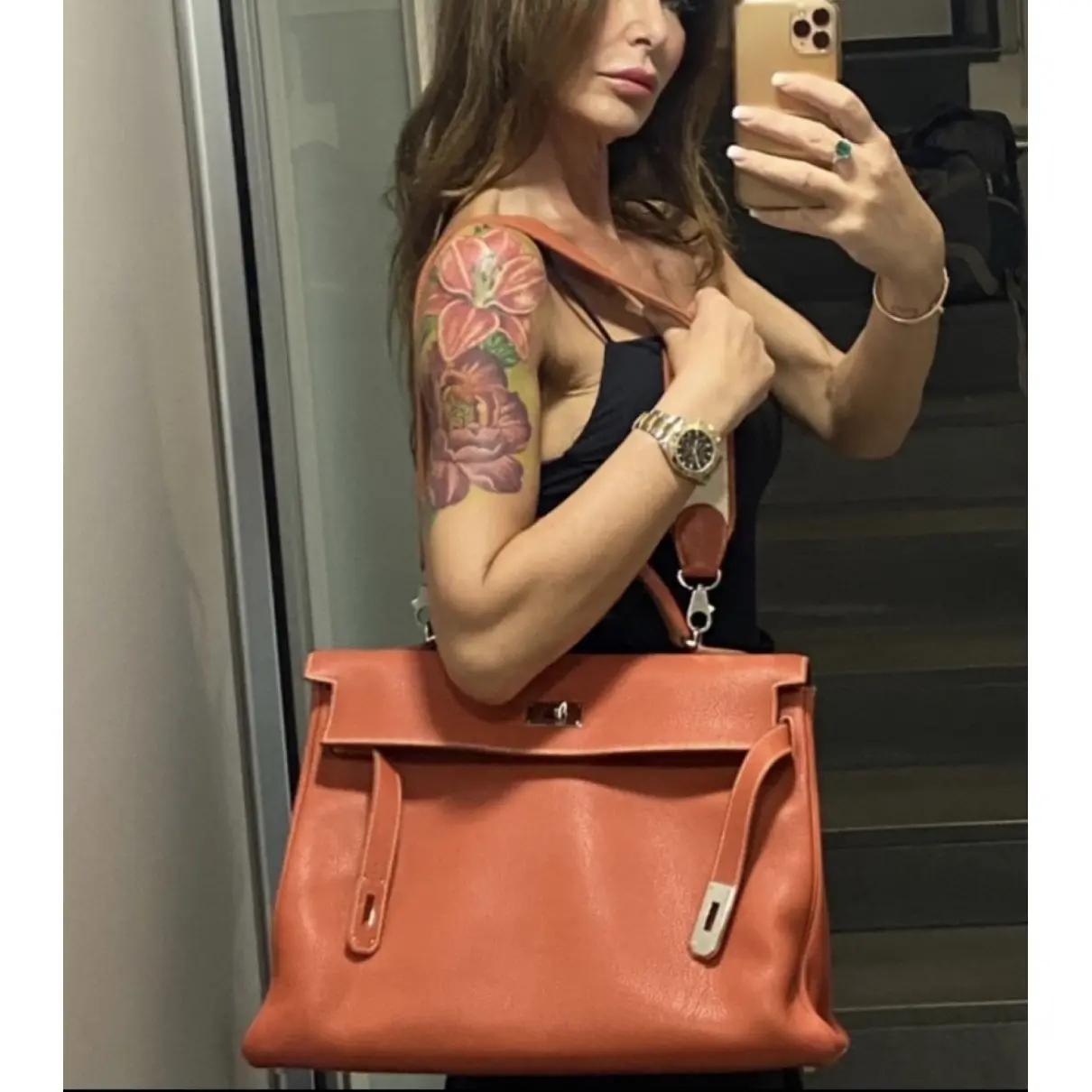 Kelly 40 leather handbag Hermès