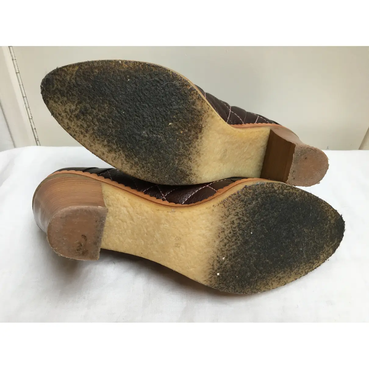 Leather heels Kenzo
