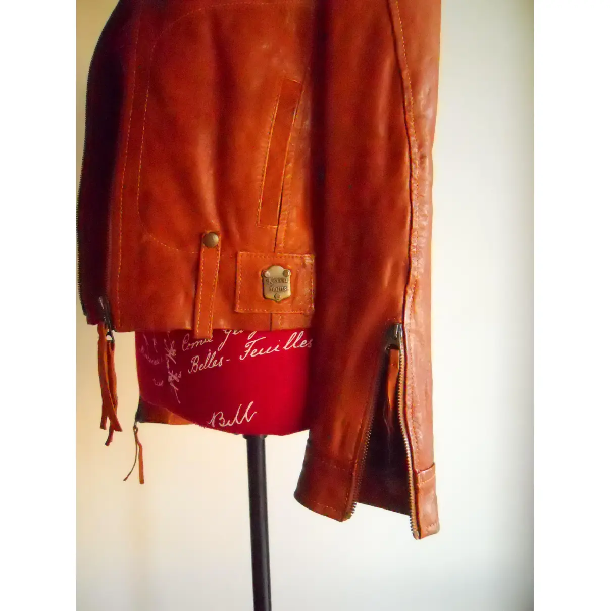 Leather biker jacket Kocca