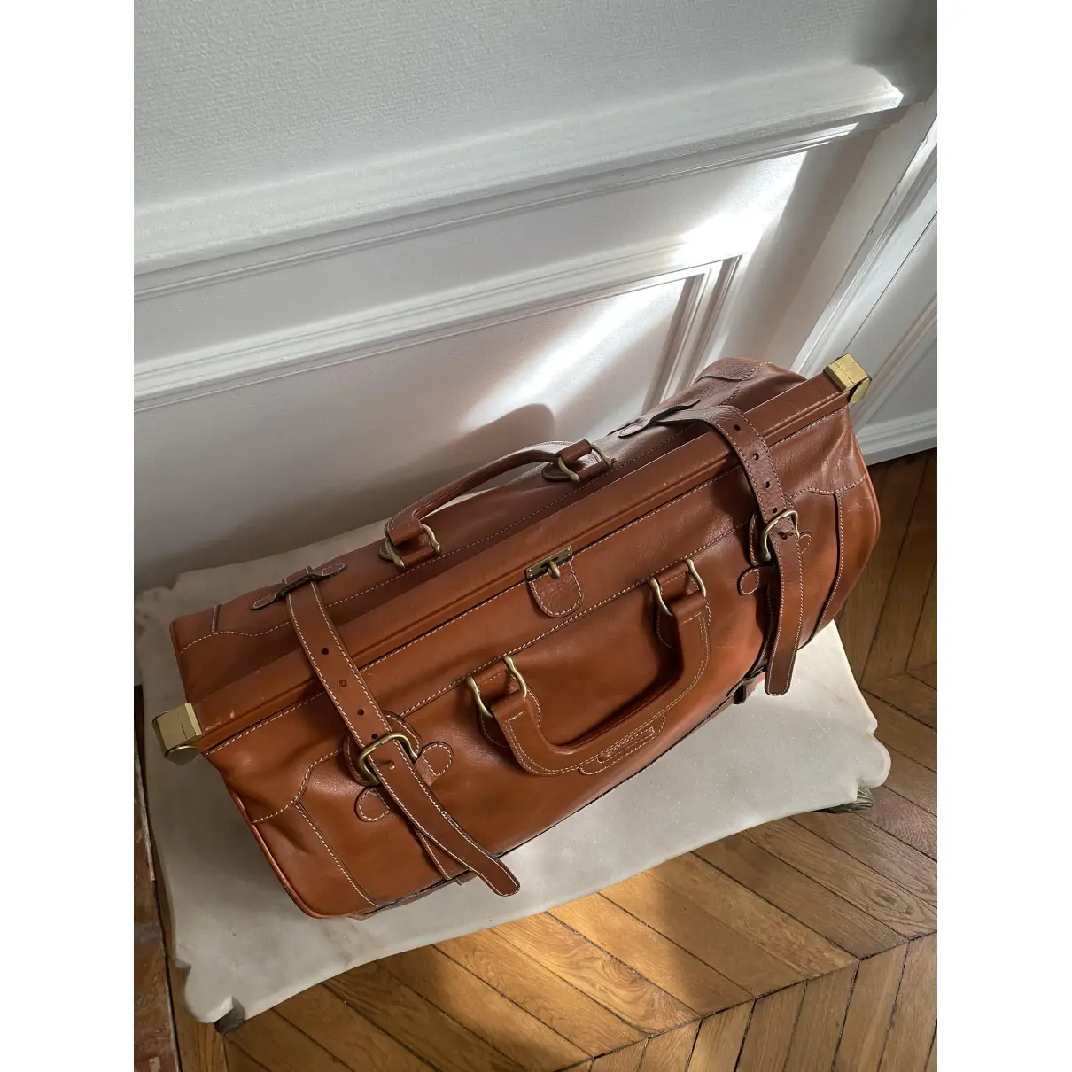 Leather 48h bag Lancel - Vintage