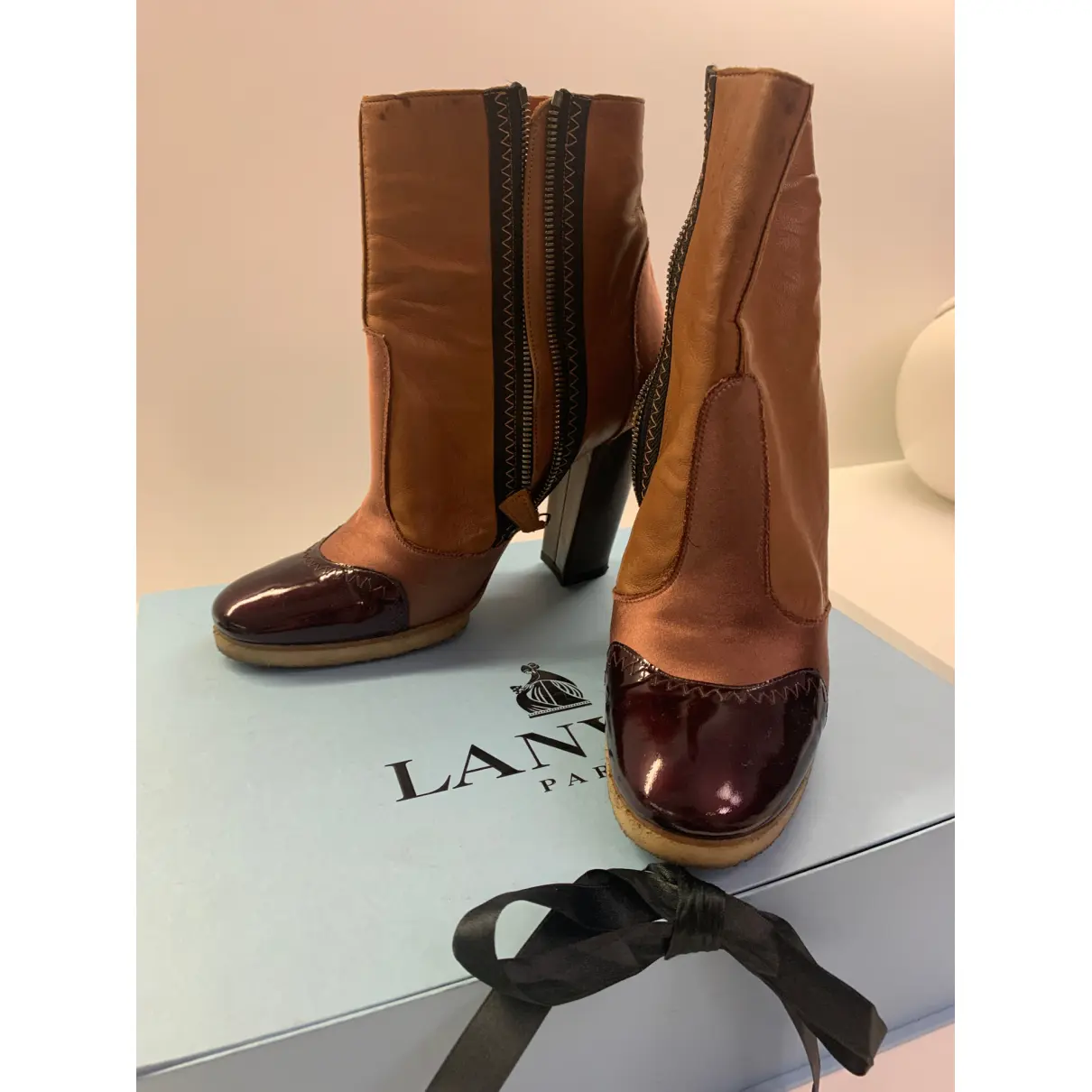 Buy Lanvin Leather ankle boots online