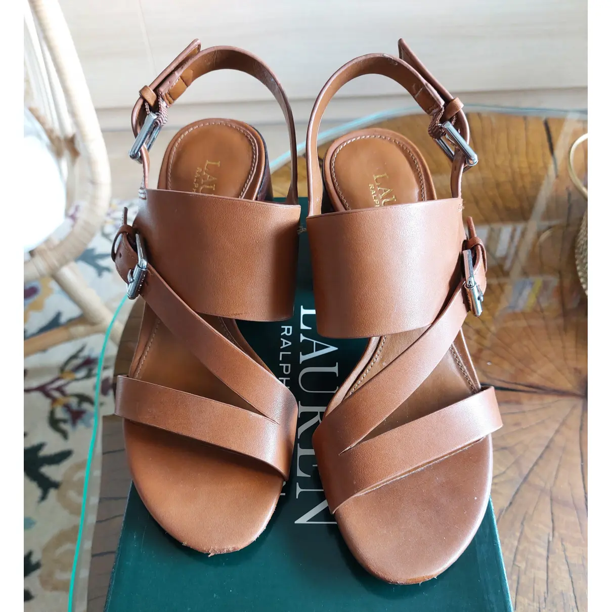 Leather sandal Lauren Ralph Lauren