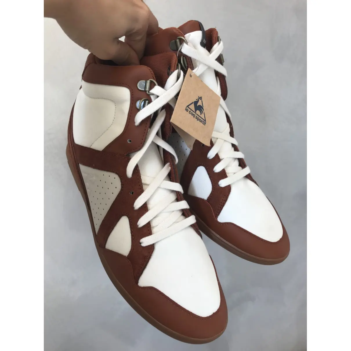 Buy LE COQ SPORTIF Leather high trainers online