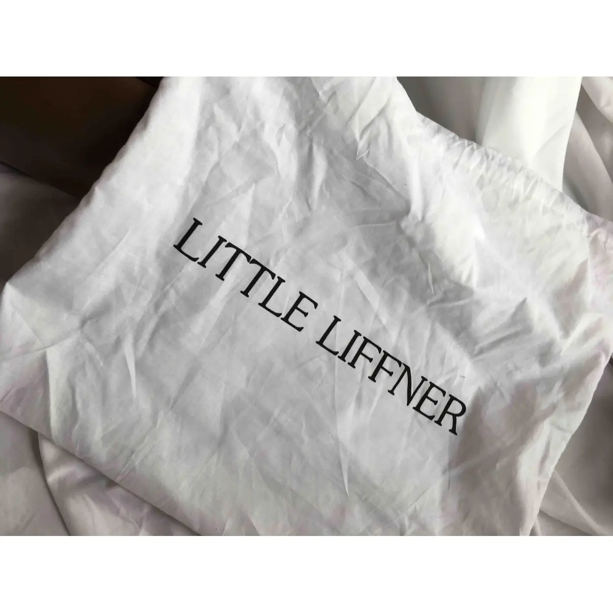 Leather clutch bag Little Liffner