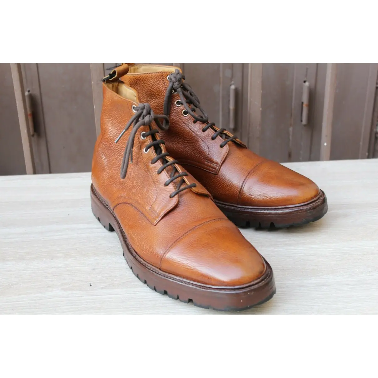 Leather boots Loake