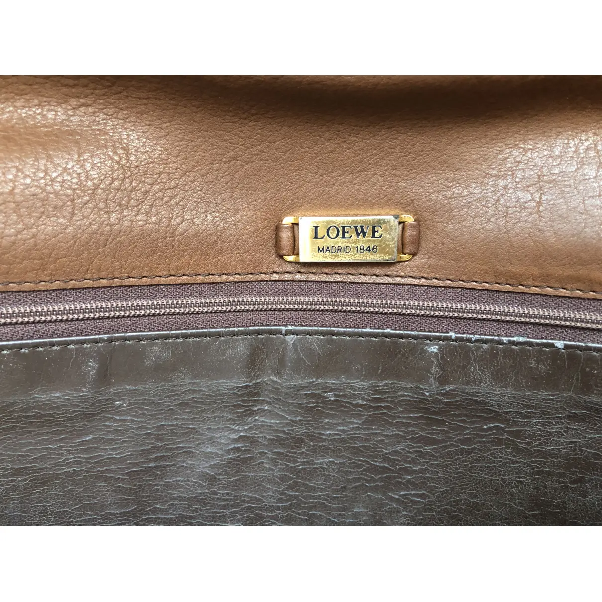 Leather clutch bag Loewe - Vintage