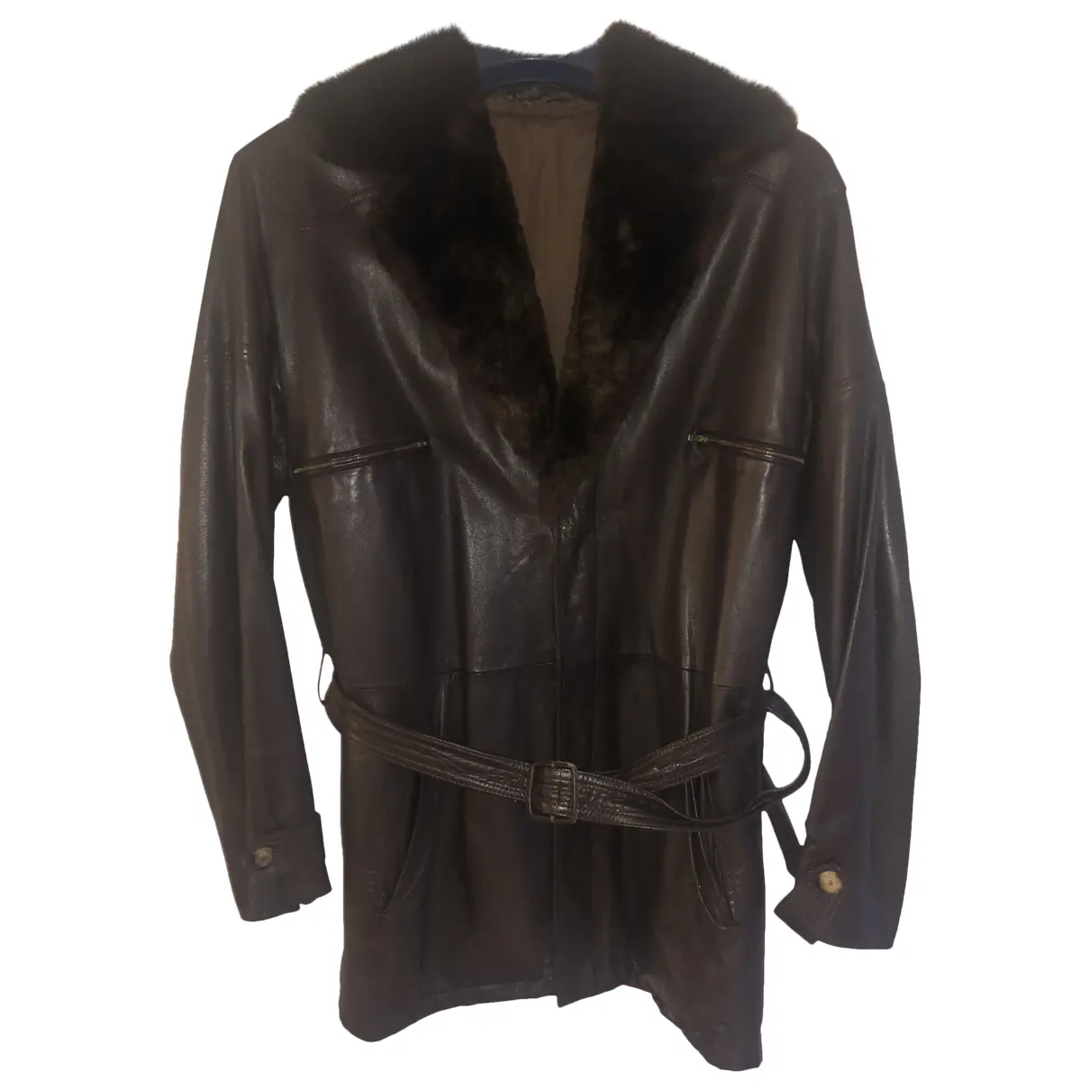Leather coat Loewe - Vintage