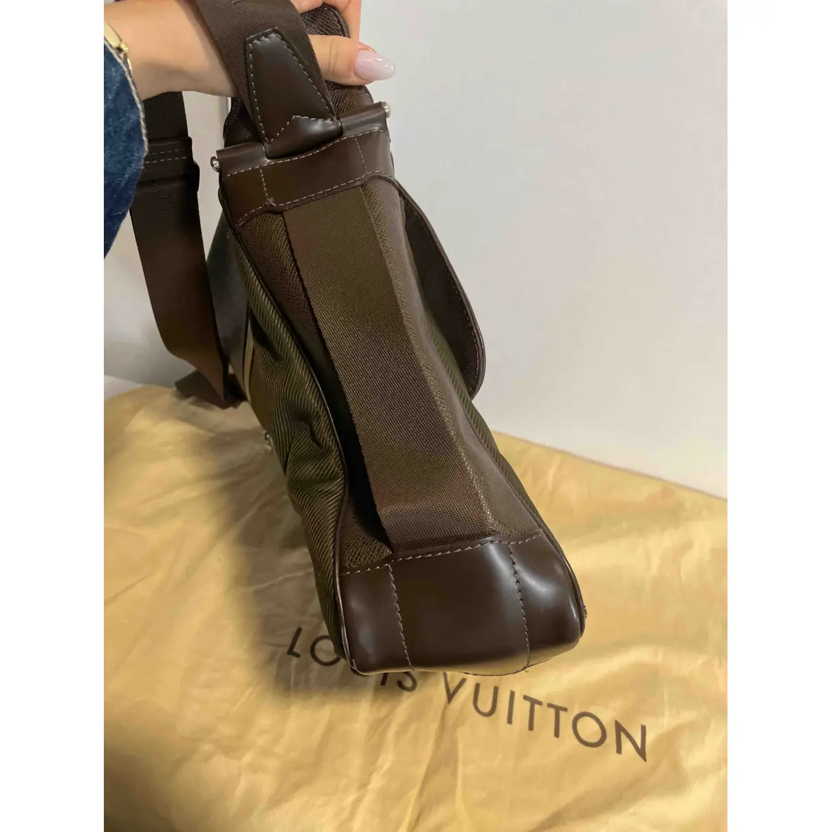 Leather weekend bag Louis Vuitton